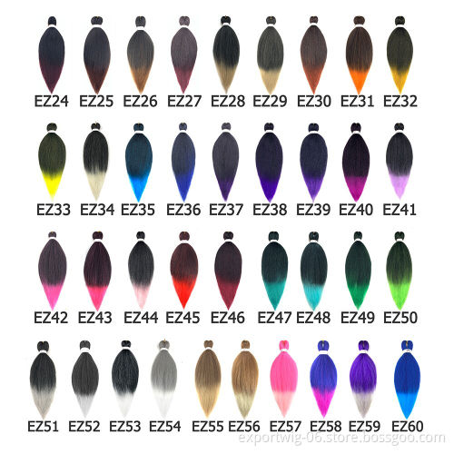 braiding hair pre stretch synthetic jumbo braids hair ombre color ez prestretched braiding hair extension 26inch provide label